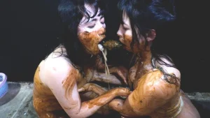 【前多まこ・志摩ことり】最強スカトロレズの口内うんゲロ飲尿接吻　